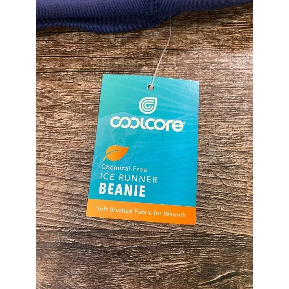 NEW Thermo Insulated Ice Runner Beanie Coolcore Technology Deep Cobalt Blue OS - Picture 5 of 10